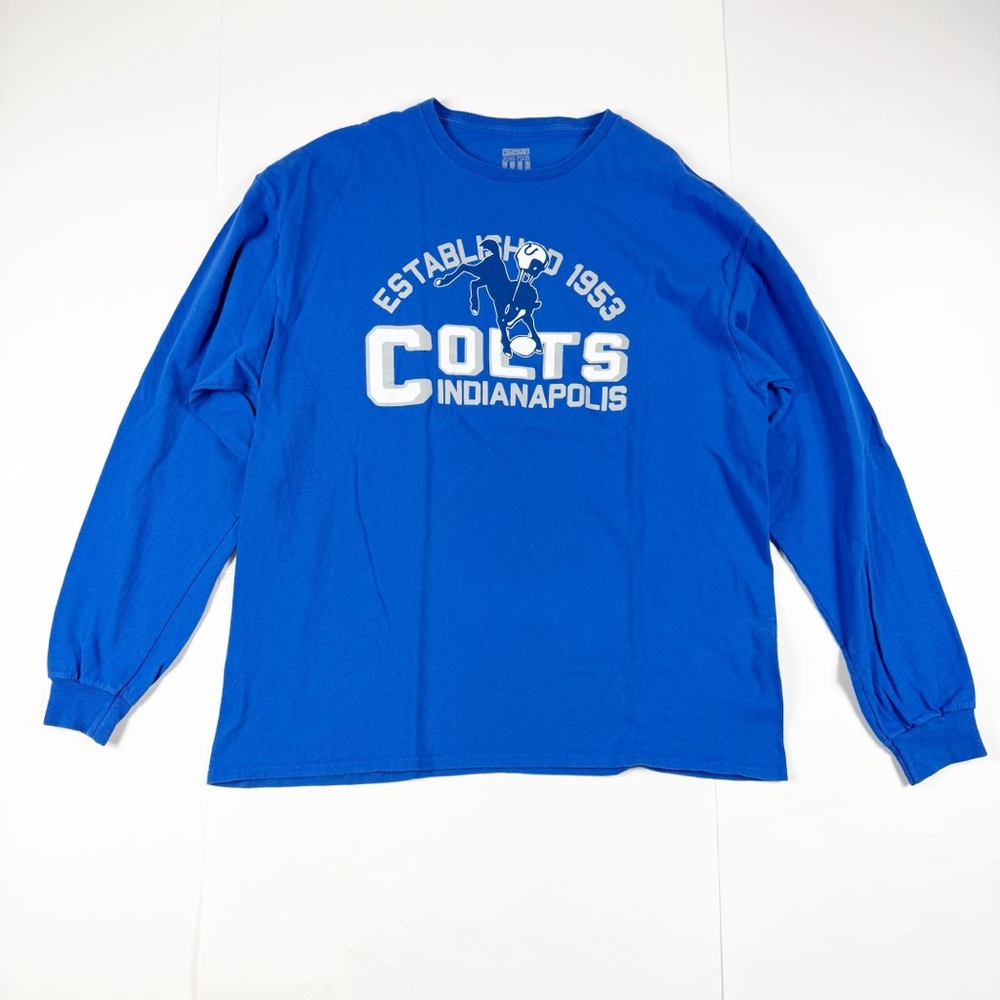 Junk Food‎ Clothing Blue Indianapolis Colts Graphic Long Sleeve Tee